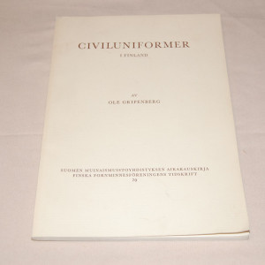 Ole Gripenberg Civiluniformer i Finland